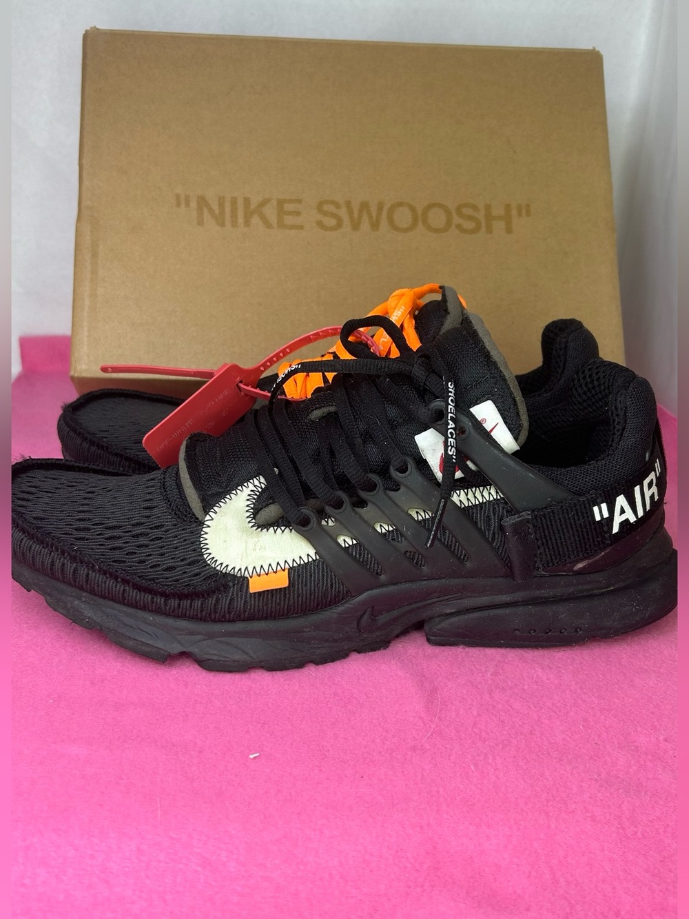 Nike Swoosh Off-White "The Ten" Presto X "Black" Men's Shoes Sz-10.5